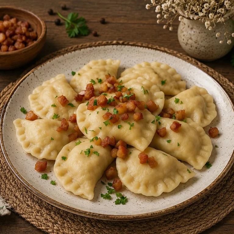 Pierogi z kapustą i grzybami